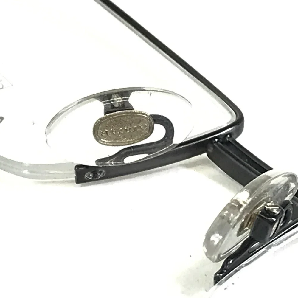 Augar Eyeglasses Frames 197 COL 105 Black Silver 22KT GP Gold Plated 53-18-140